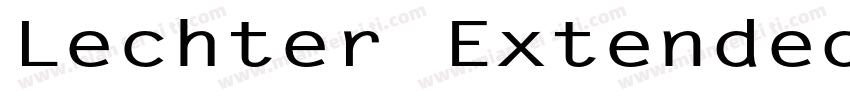Lechter Extended Normal字体转换